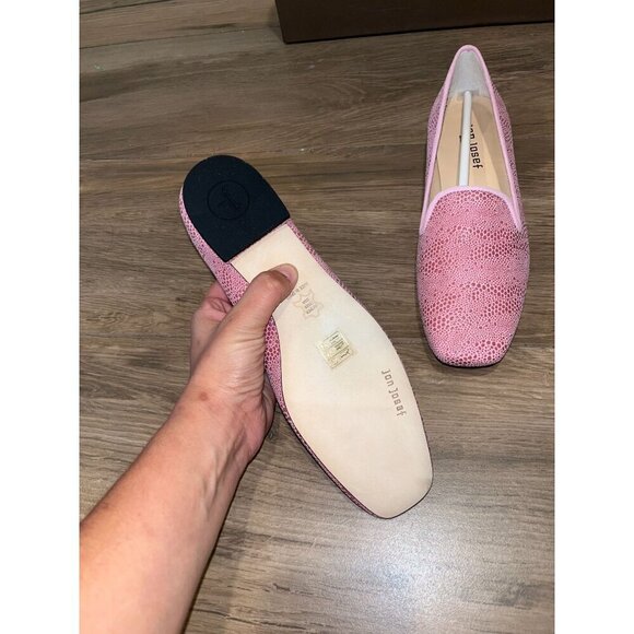 NWT ANTHROPOLOGIE Jon Josef Karina Petalo Pink Textured Loafers Size 5 Women - Picture 5 of 5
